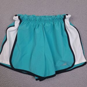 bcg Running Shorts Womens Small‎ Blue Teal Built In Panty Athletic Jogging